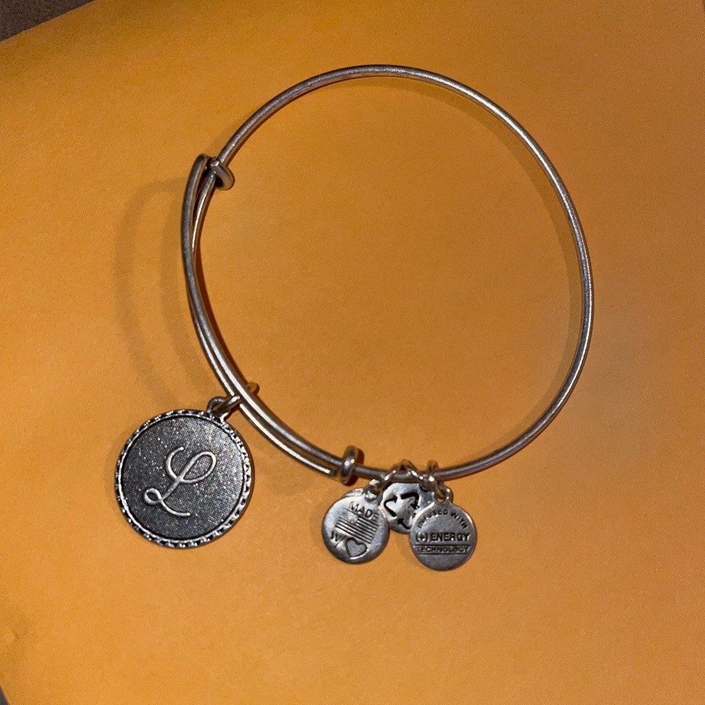 Alex And Ani “L” Bangle Bracelet.